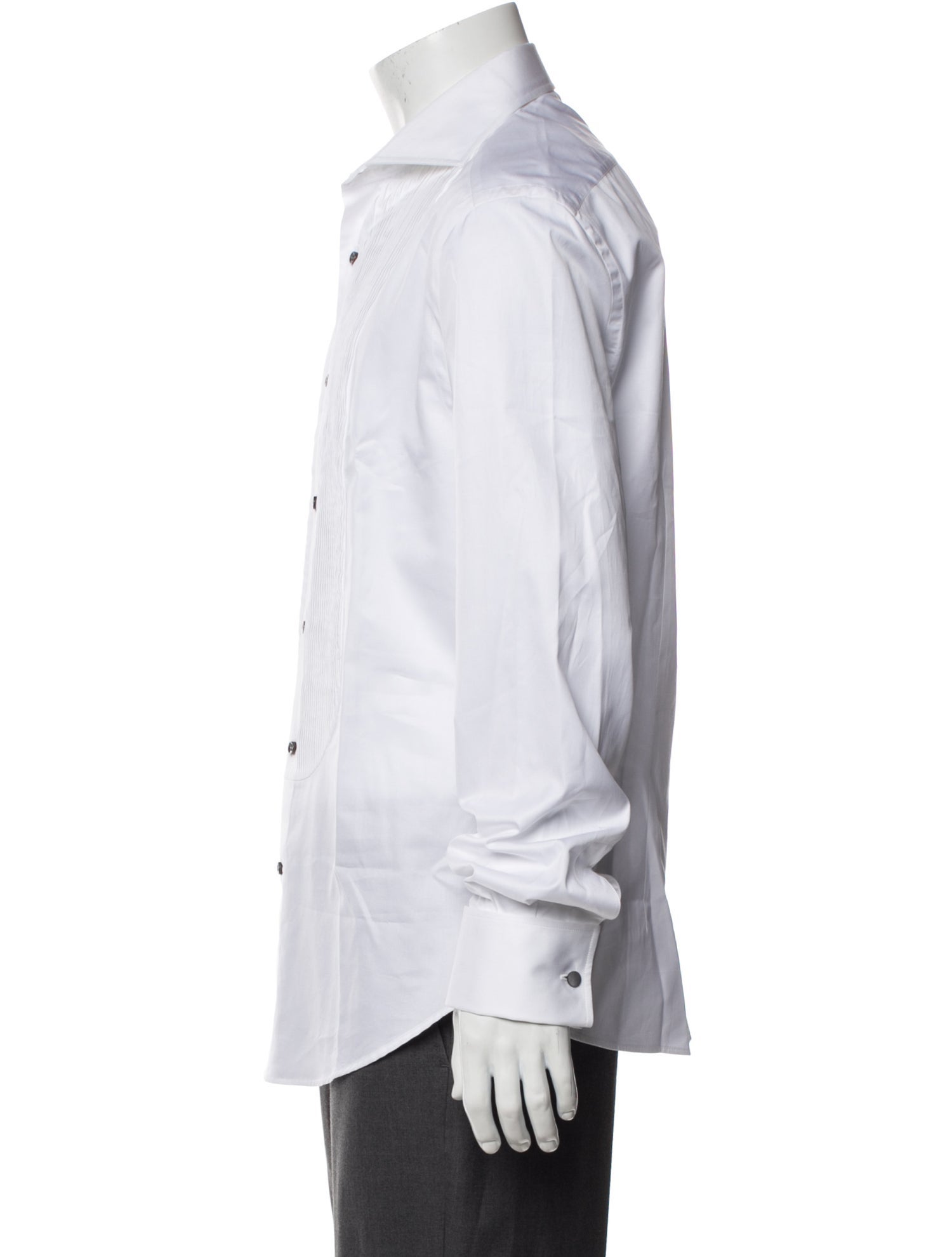 Brunello Cucinelli Long Sleeve Tuxedo Shirt