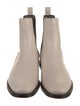 Brunello Cucinelli Leather Colorblock Pattern Chelsea Boots