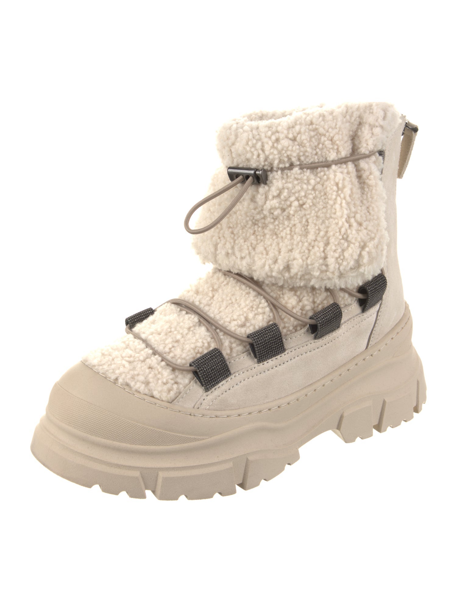 Brunello Cucinelli Rubber Beaded Accents Rain Boots