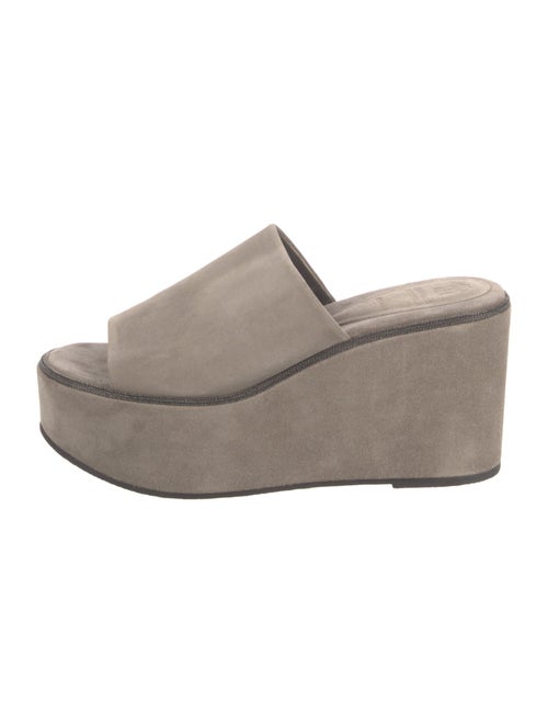 Brunello Cucinelli Monili Suede Slides