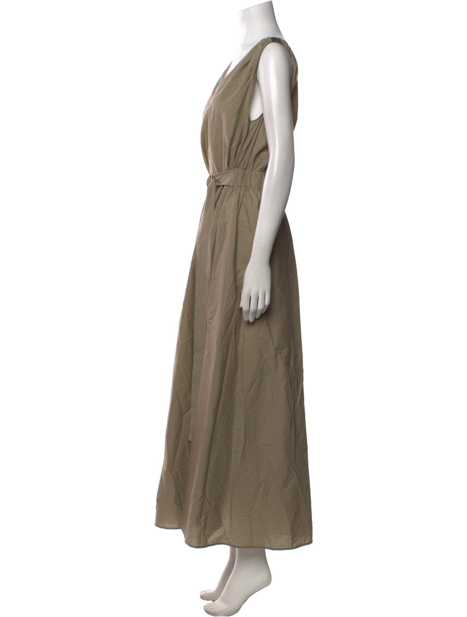Brunello Cucinelli V-Neck Long Dress