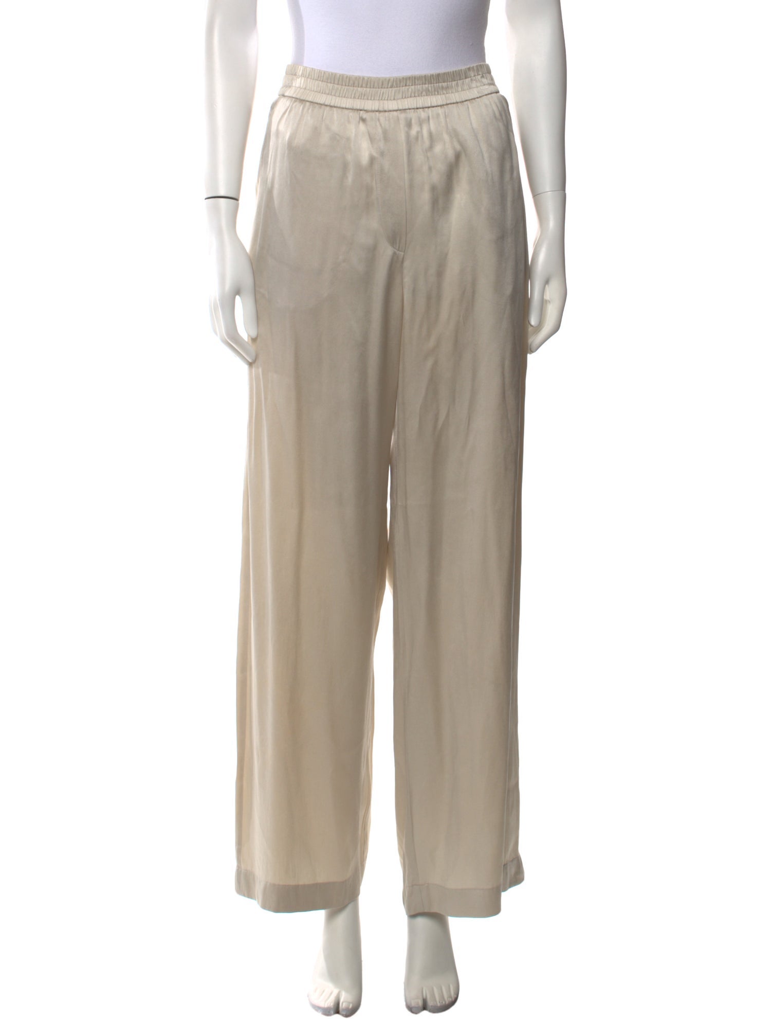 Brunello Cucinelli Silk Wide Leg Pants