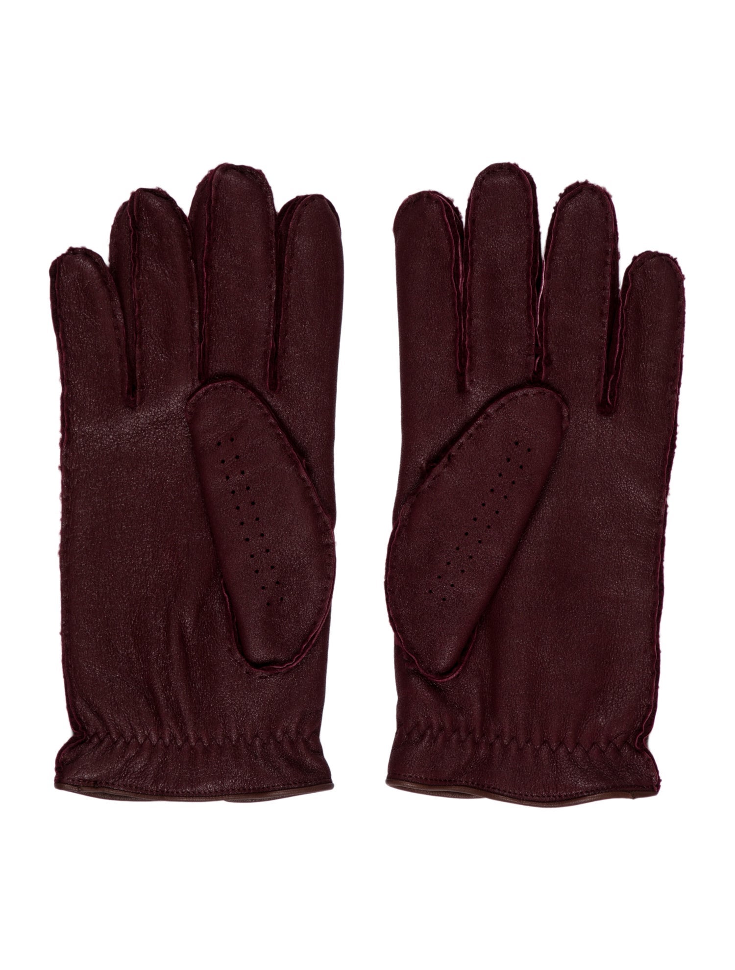 Brunello Cucinelli leather winter gloves