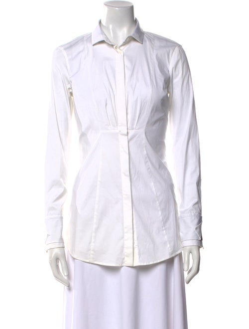 Brunello Cucinelli Long Sleeve Button-Up Top