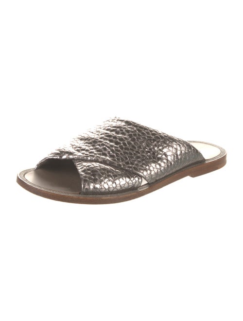 Brunello Cucinelli Leather Slides