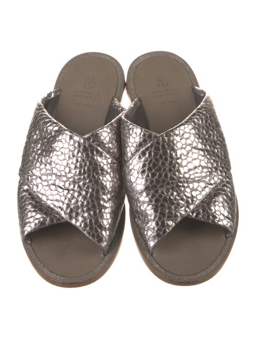 Brunello Cucinelli Leather Slides