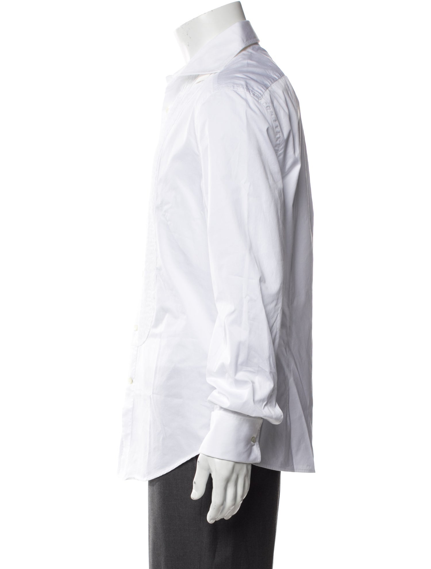 Brunello Cucinelli Long Sleeve Tuxedo Shirt
