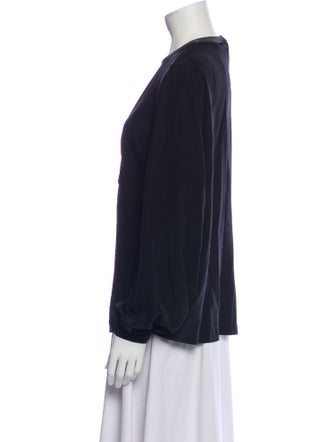 Brunello Cucinelli Silk V-Neck Blouse