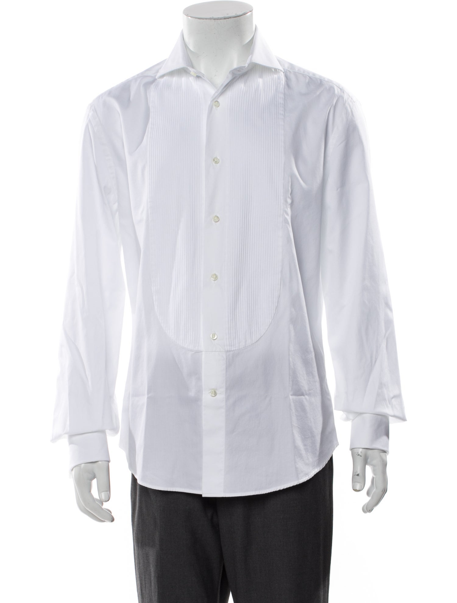 Brunello Cucinelli Long Sleeve Tuxedo Shirt