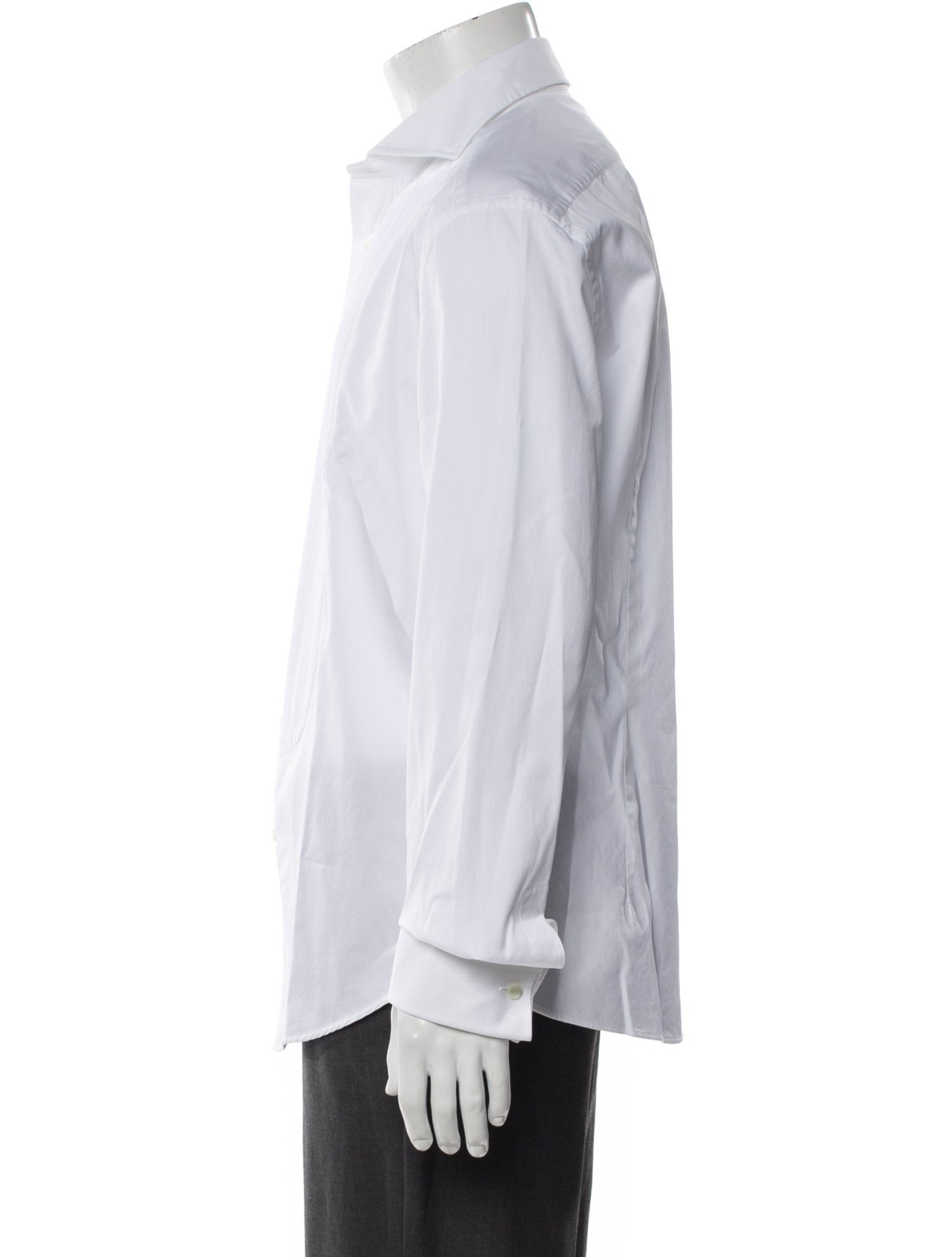 Brunello Cucinelli Long Sleeve Tuxedo Shirt