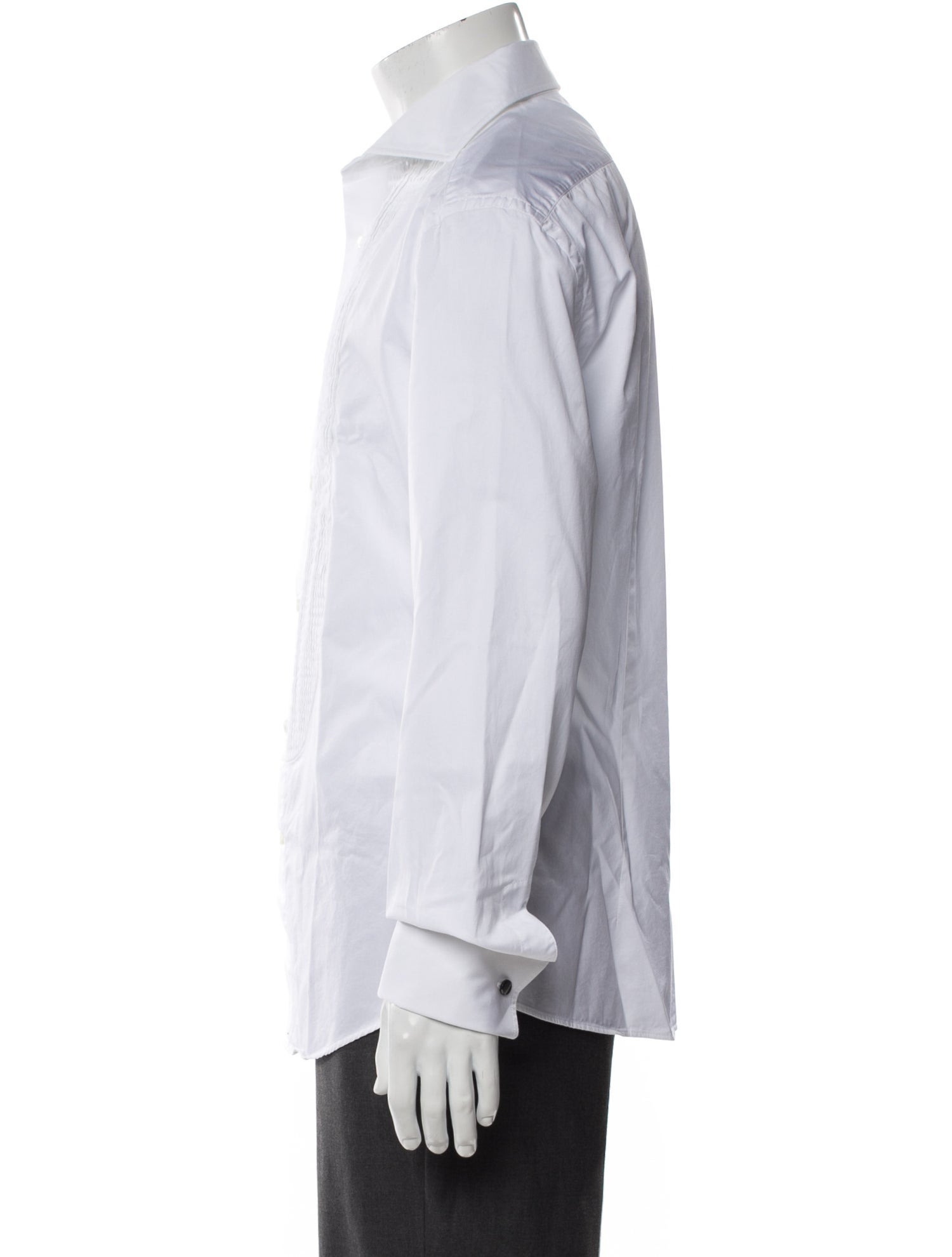 Brunello Cucinelli Long Sleeve Tuxedo Shirt