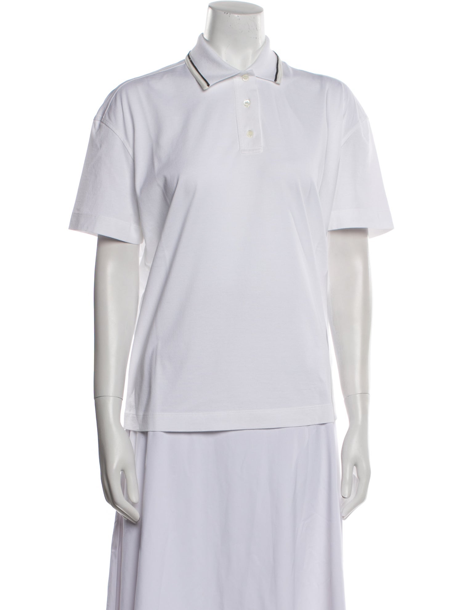 Brunello Cucinelli Collar Short Sleeve Polo Shirt w/ Tags