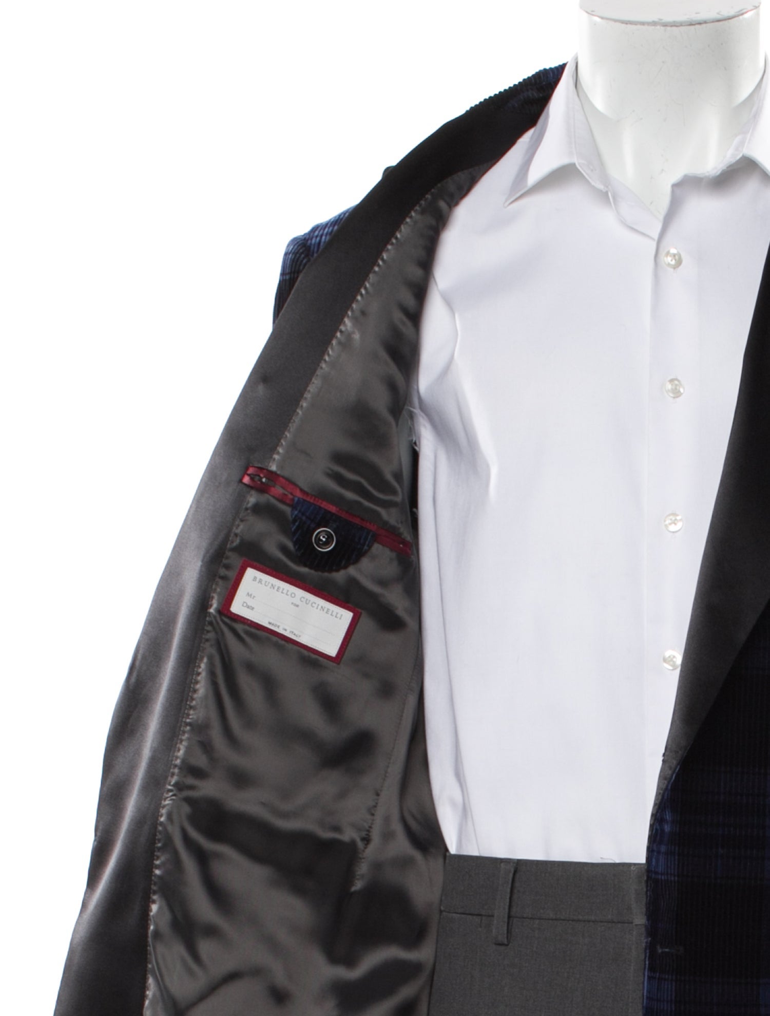 Brunello Cucinelli Plaid Print Blazer