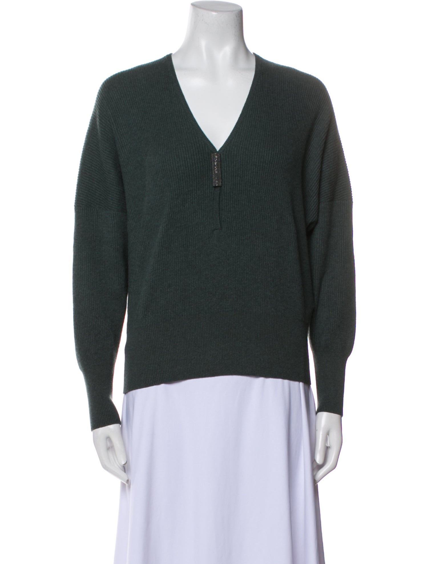 Brunello Cucinelli Cashmere V-Neck Sweater