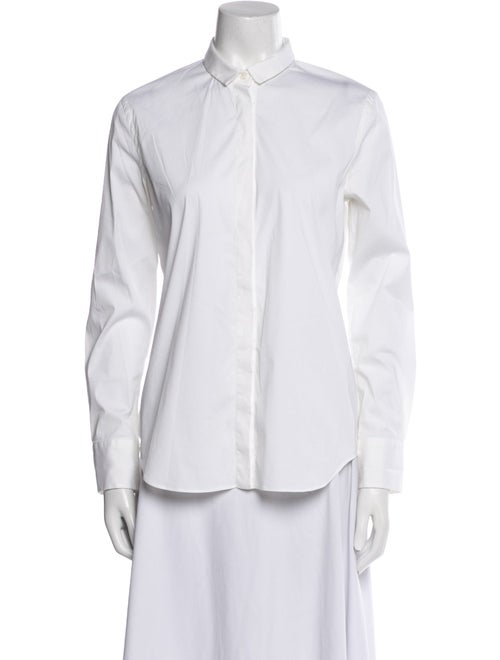 Brunello Cucinelli Long Sleeve Button-Up Top