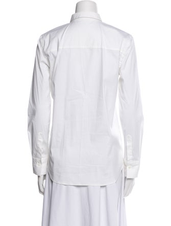 Brunello Cucinelli Long Sleeve Button-Up Top
