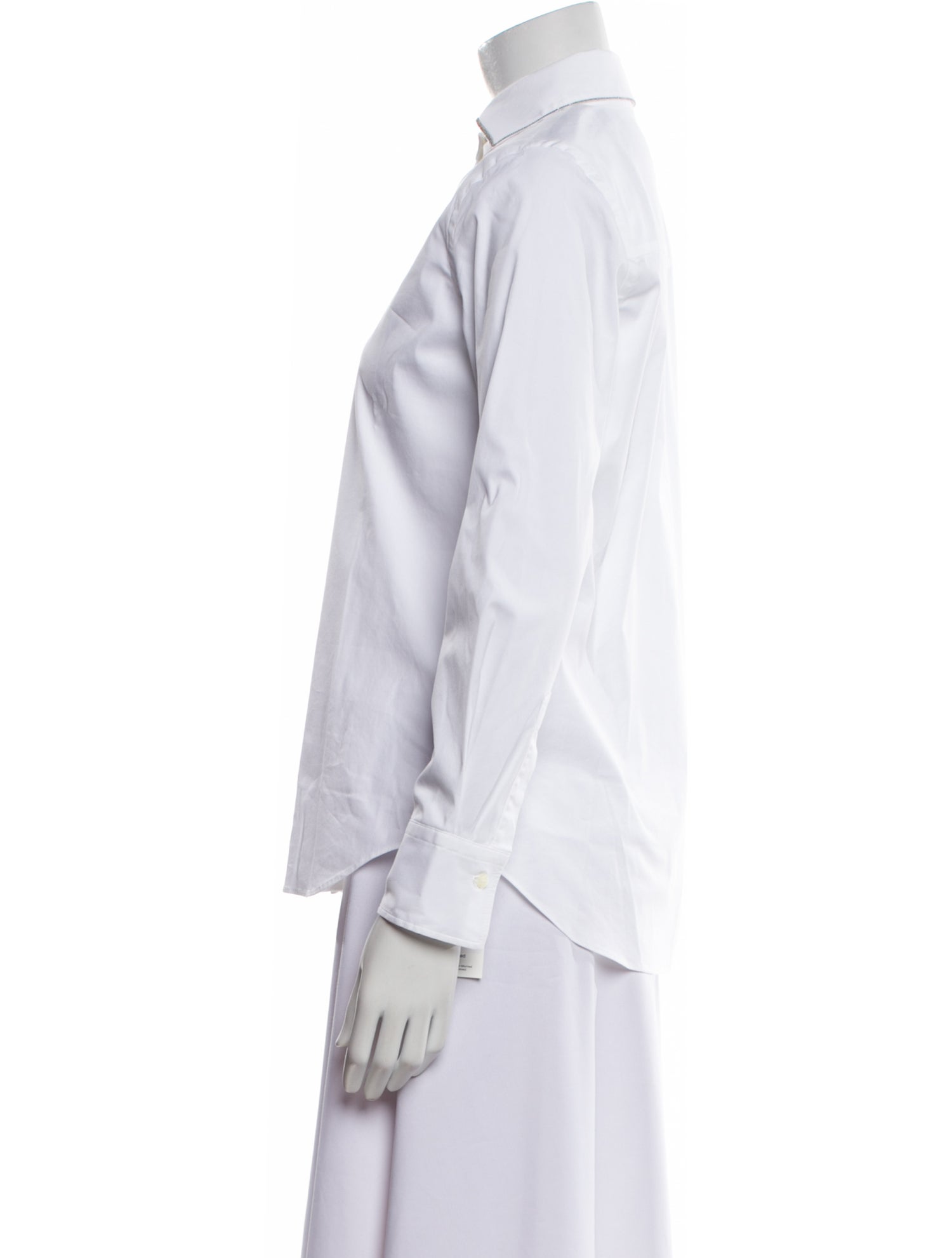 Brunello Cucinelli Long Sleeve Button-Up Top w/ Tags