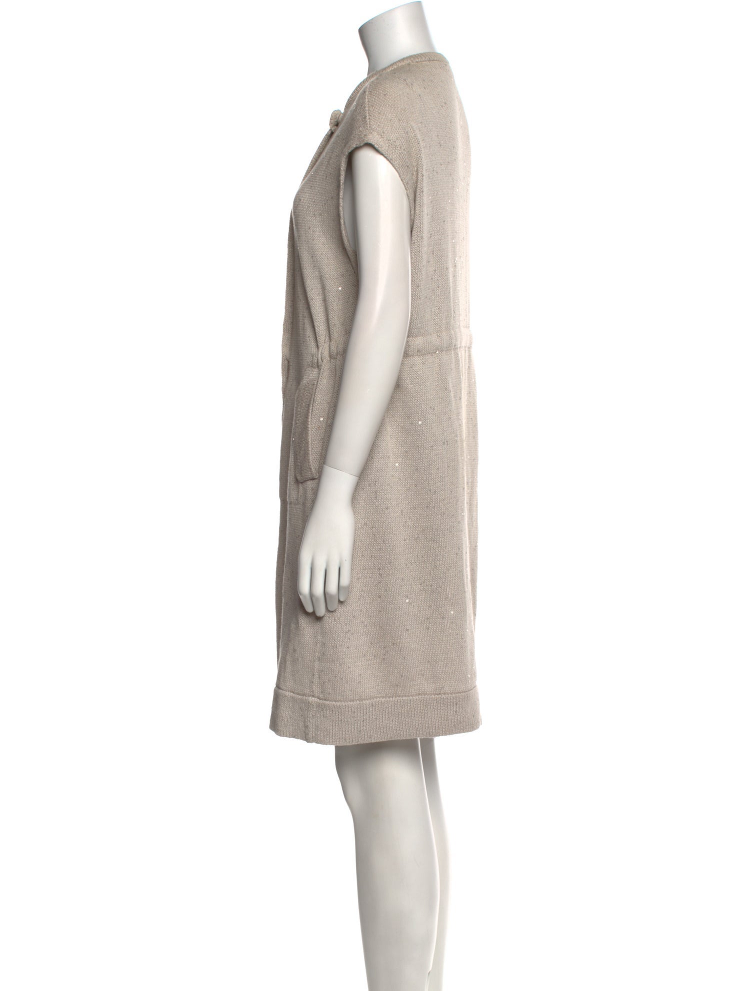 Brunello Cucinelli Crew Neck Mini Dress