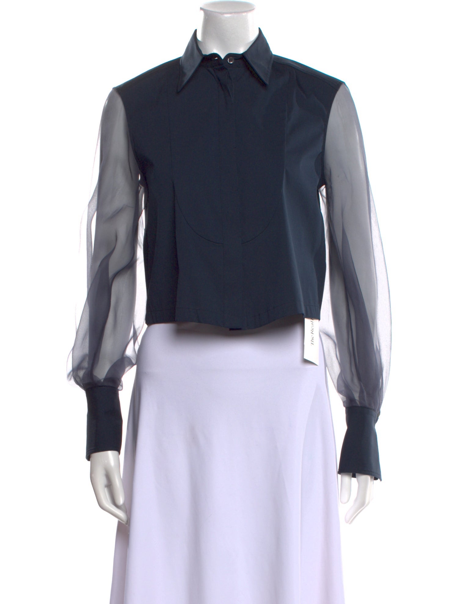 Brunello Cucinelli Long Sleeve Crop Top