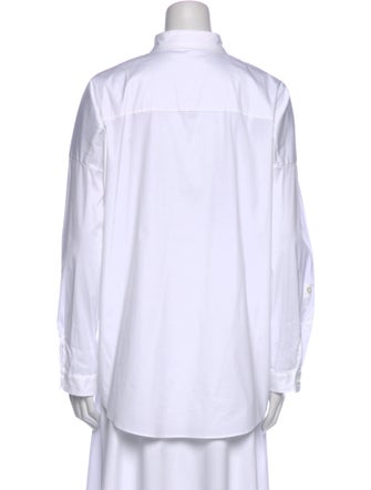 Brunello Cucinelli Long Sleeve Button-Up Top