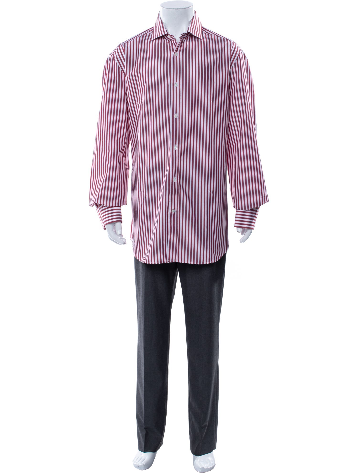 Brunello Cucinelli Striped Long Sleeve Dress Shirt w/ Tags