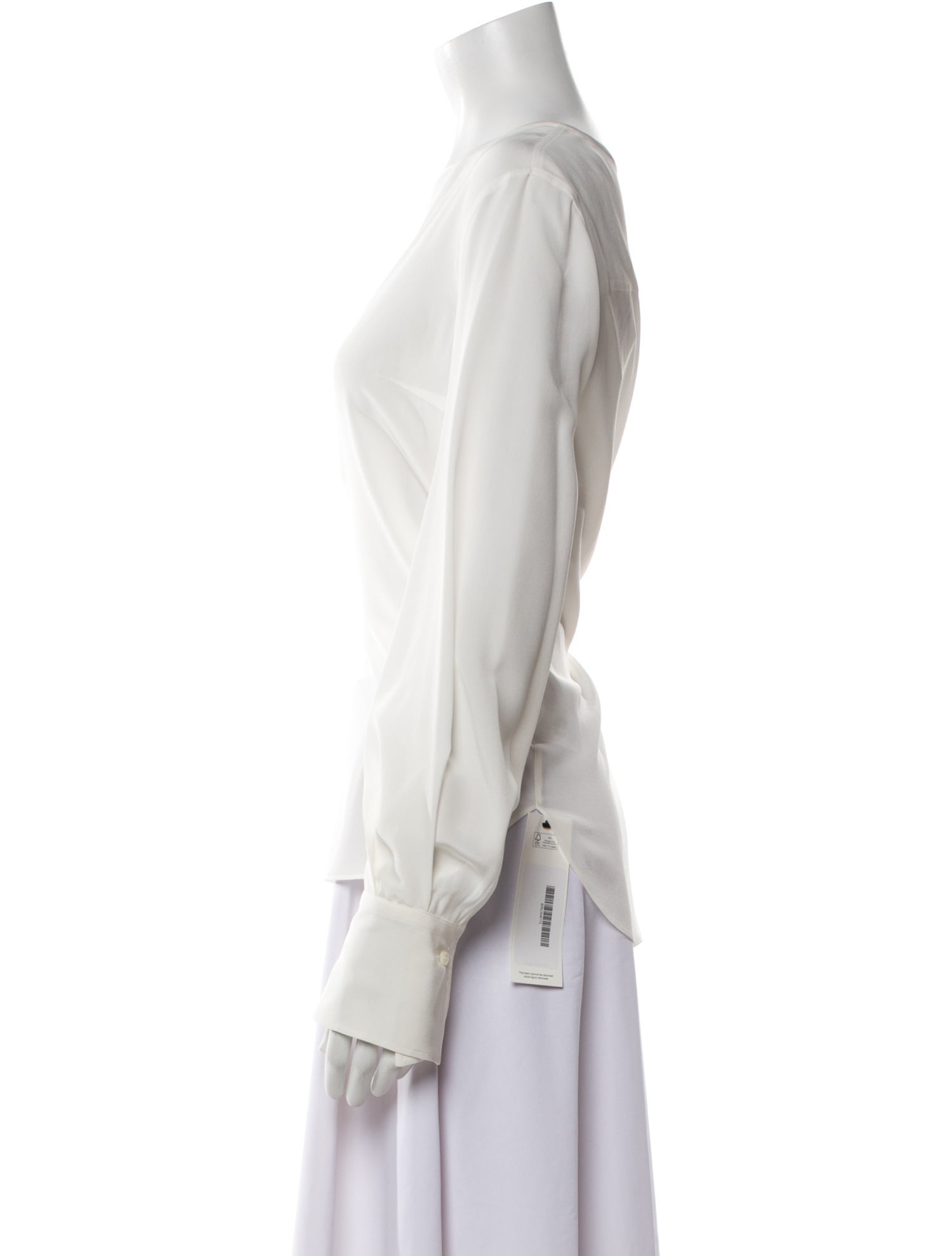 Brunello Cucinelli Silk V-Neck Blouse