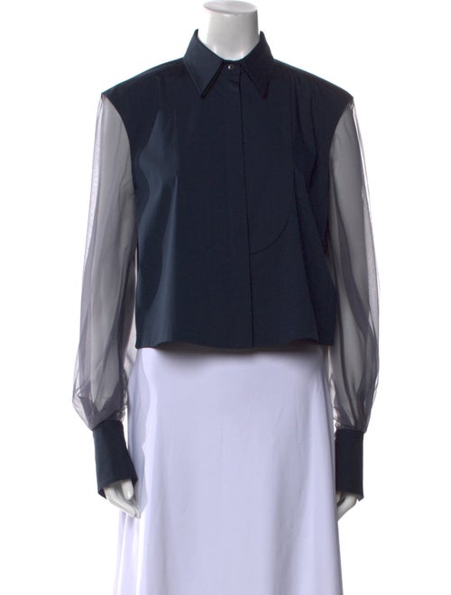 Brunello Cucinelli Long Sleeve Crop Top