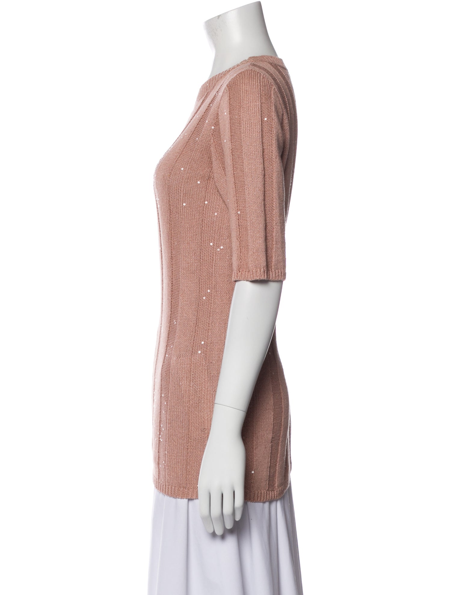 Brunello Cucinelli Crew Neck Short Sleeve Top