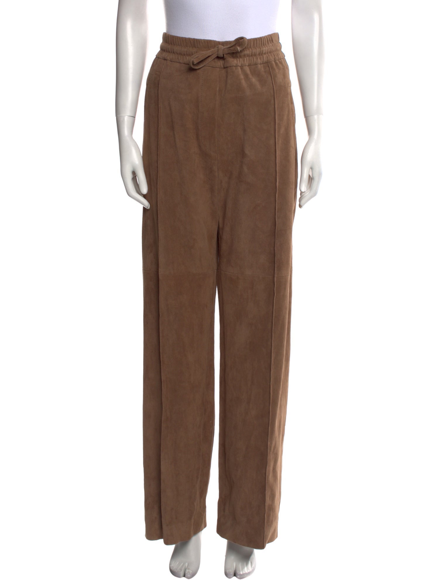 Brunello Cucinelli Leather Wide Leg Pants w/ Tags