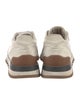 Brunello Cucinelli Suede Colorblock Pattern Sneakers