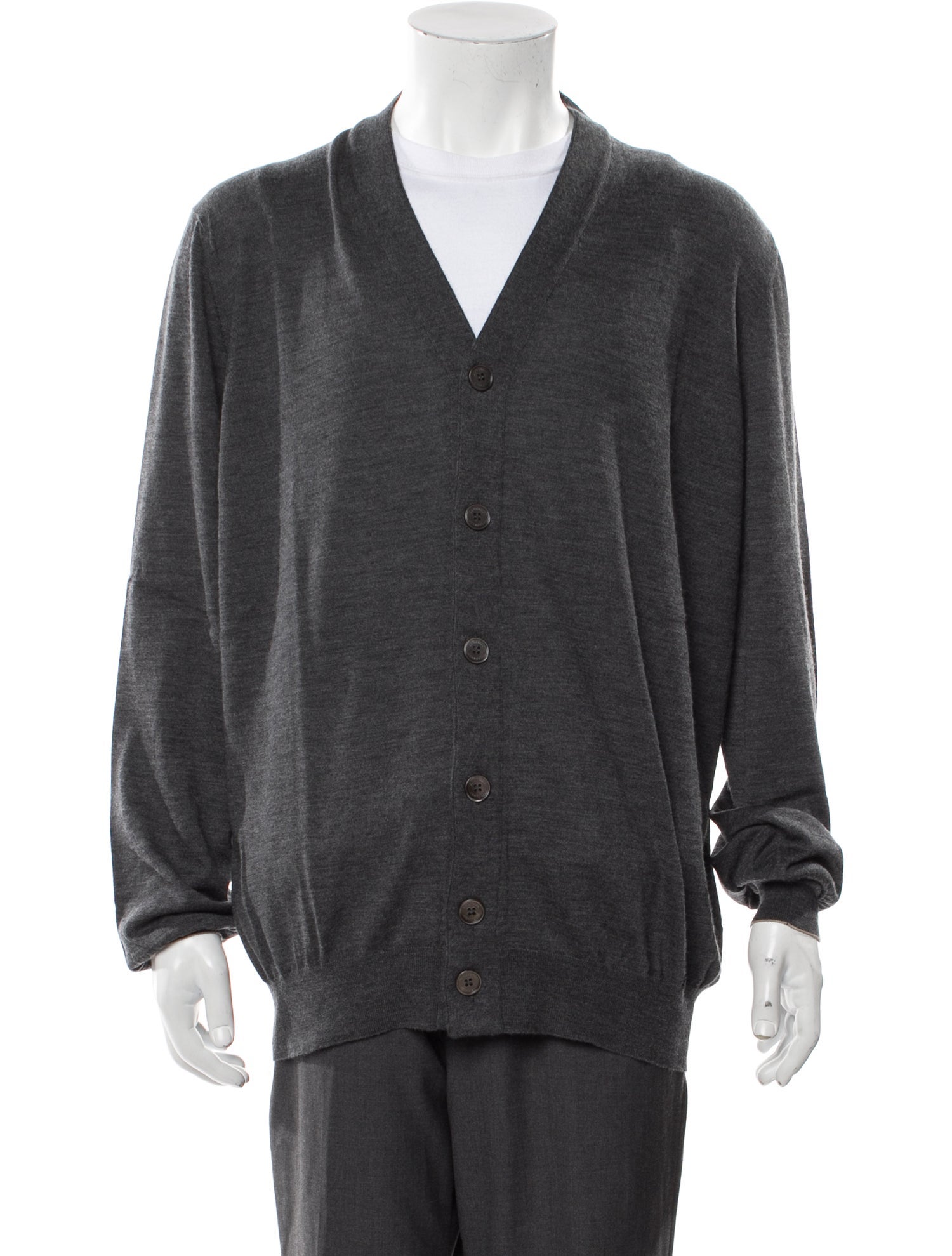 Brunello Cucinelli Virgin Wool V-Neck Cardigan