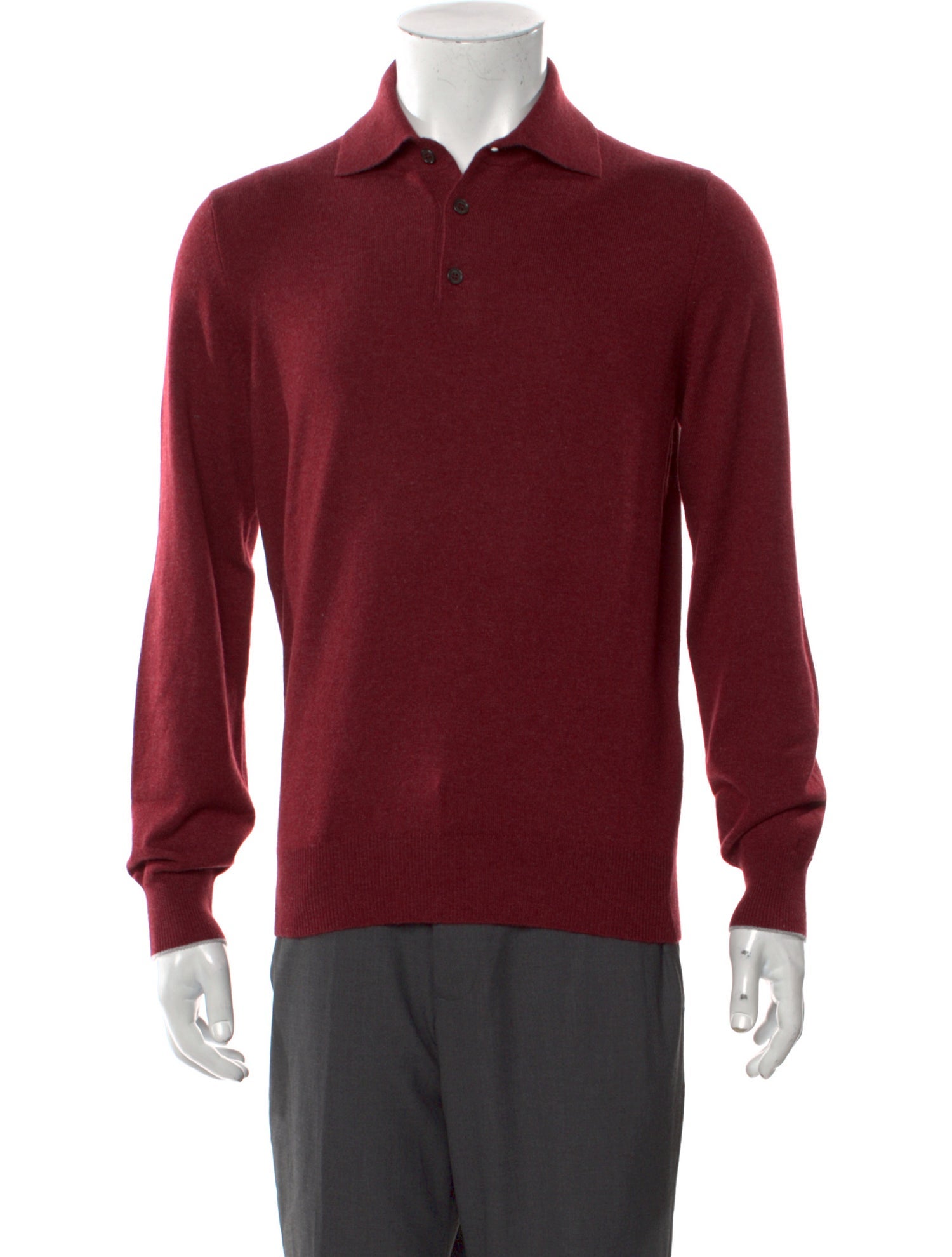 Brunello Cucinelli Cashmere Collar Polo Shirt