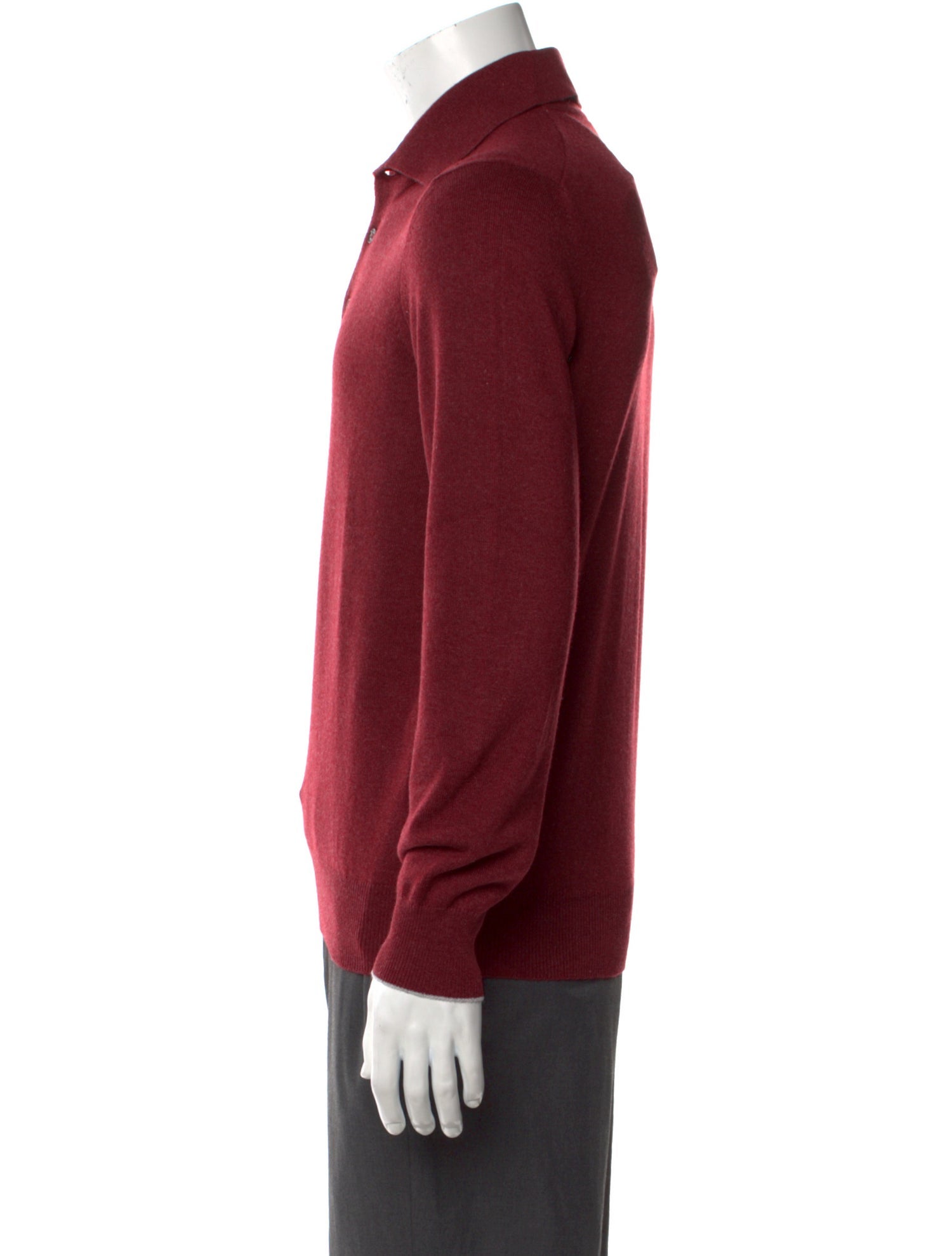 Brunello Cucinelli Cashmere Collar Polo Shirt