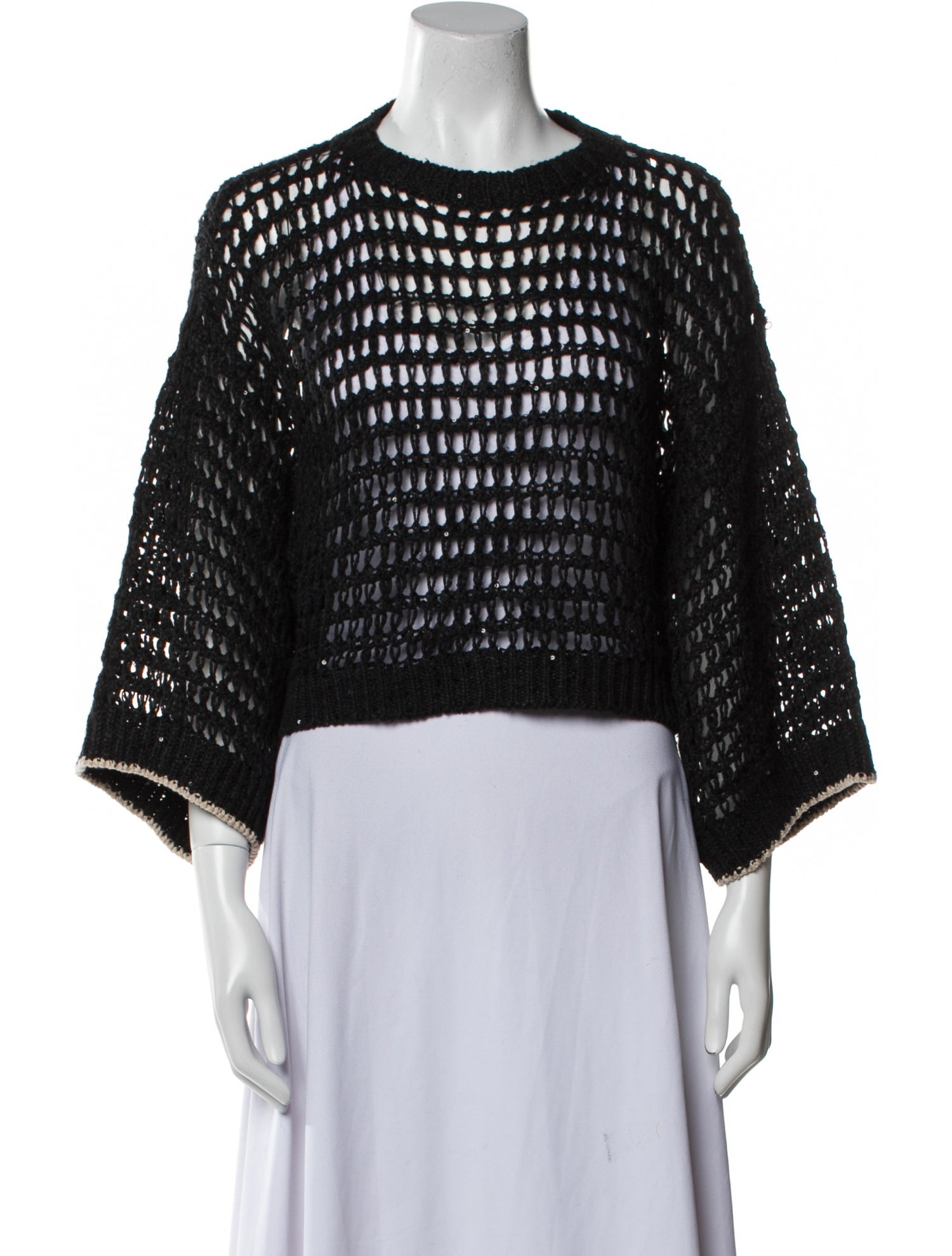 Brunello Cucinelli Linen Crew Neck Sweater