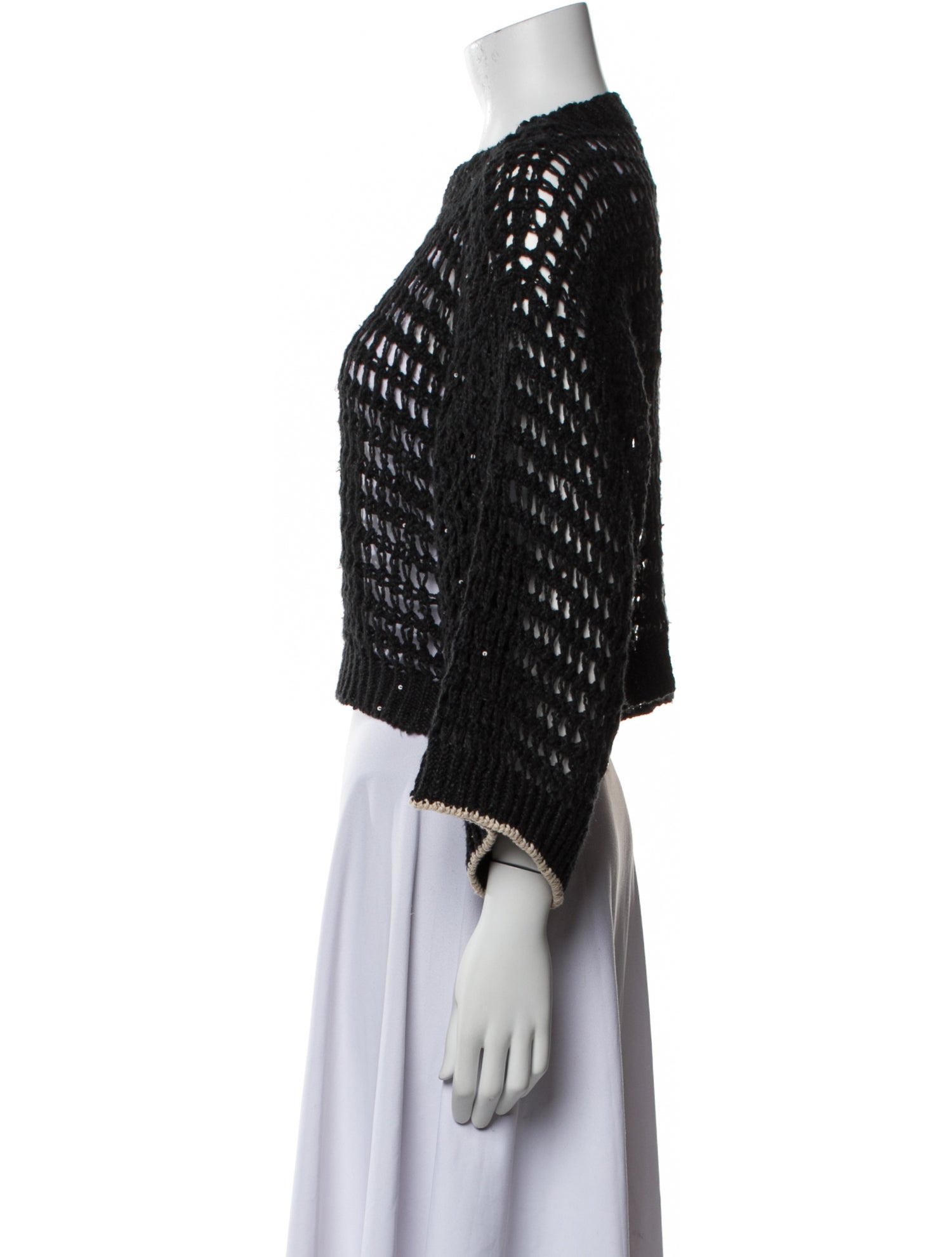 Brunello Cucinelli Linen Crew Neck Sweater