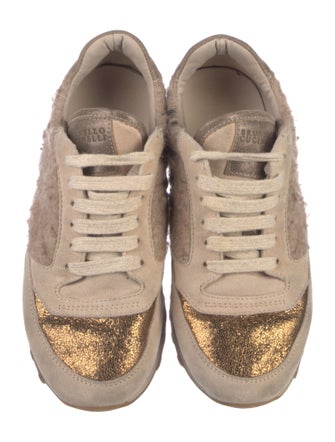 Brunello Cucinelli Monili Suede Sneakers