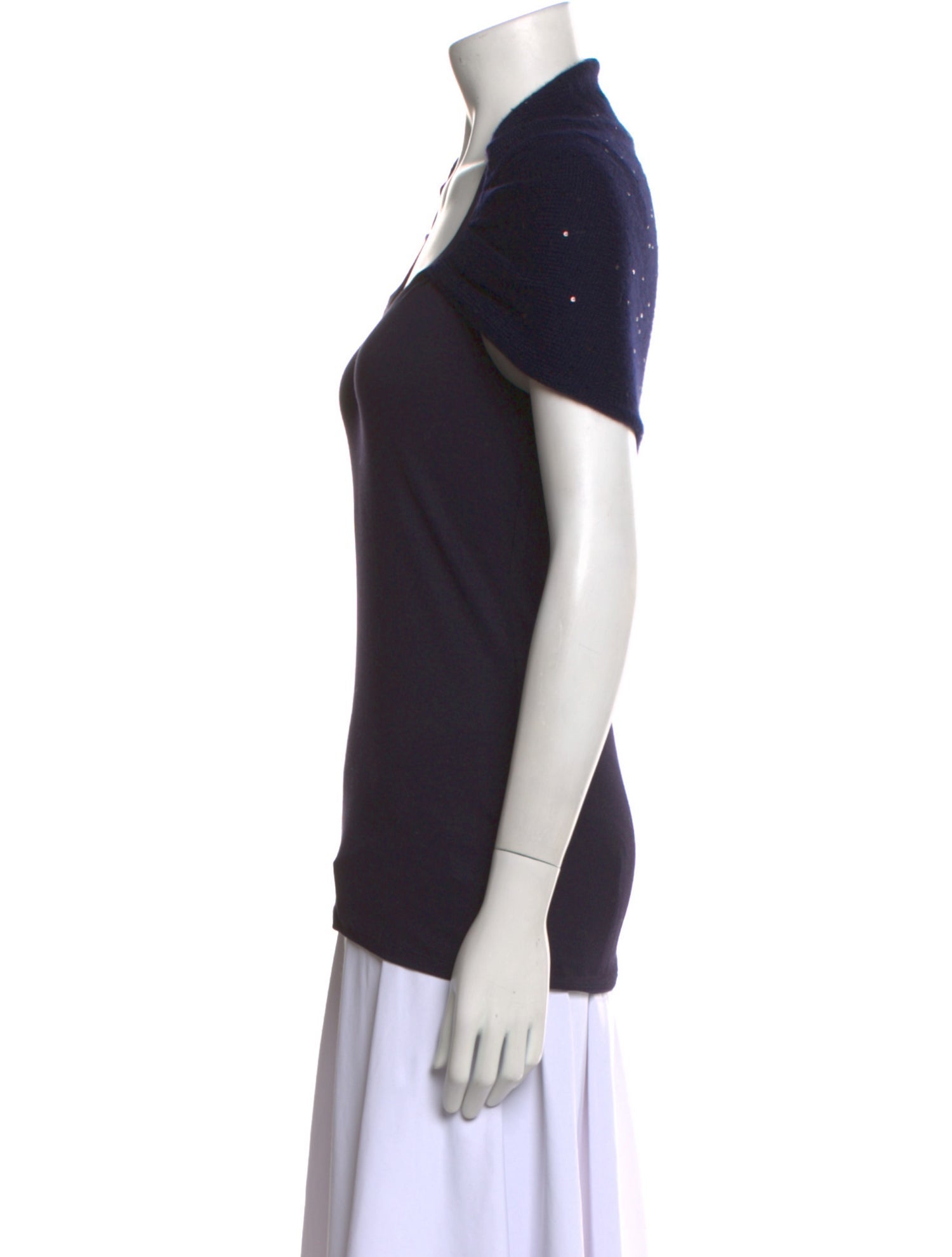 Brunello Cucinelli Cashmere Scoop Neck Top