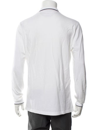 Brunello Cucinelli V-Neck Long Sleeve Polo Shirt