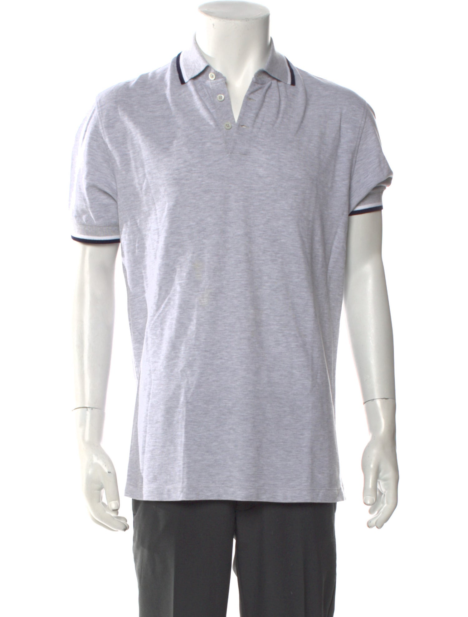 Brunello Cucinelli V-Neck Short Sleeve Polo Shirt