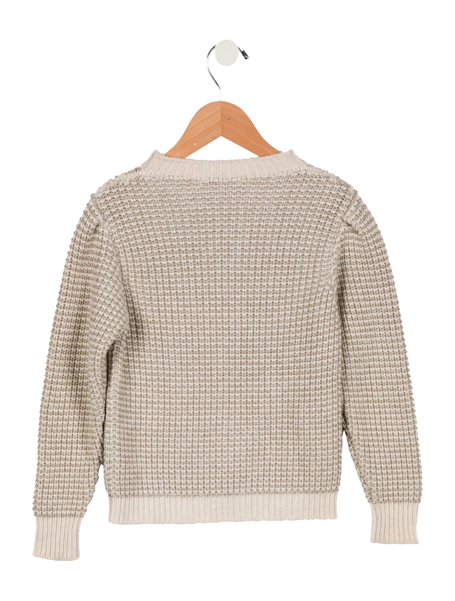 Brunello Cucinelli Kids' Metallic Knit Sweater