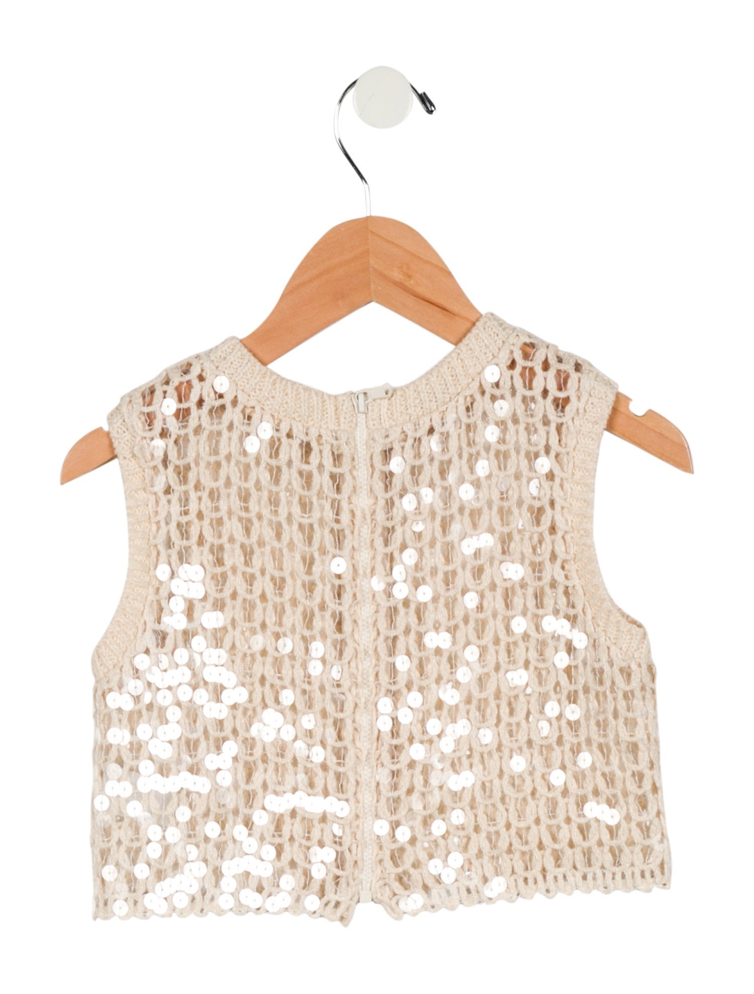 Brunello Cucinelli Toddler Girls' Sequin Sleeveless Cardigan