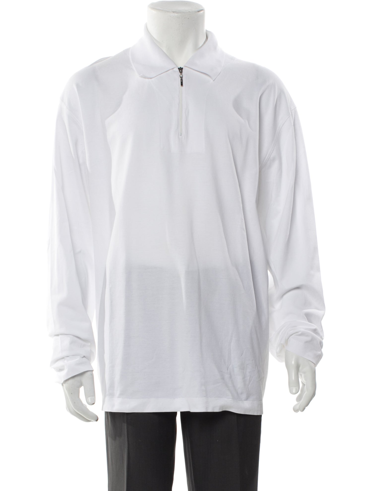 Brunello Cucinelli Collar Long Sleeve Polo Shirt