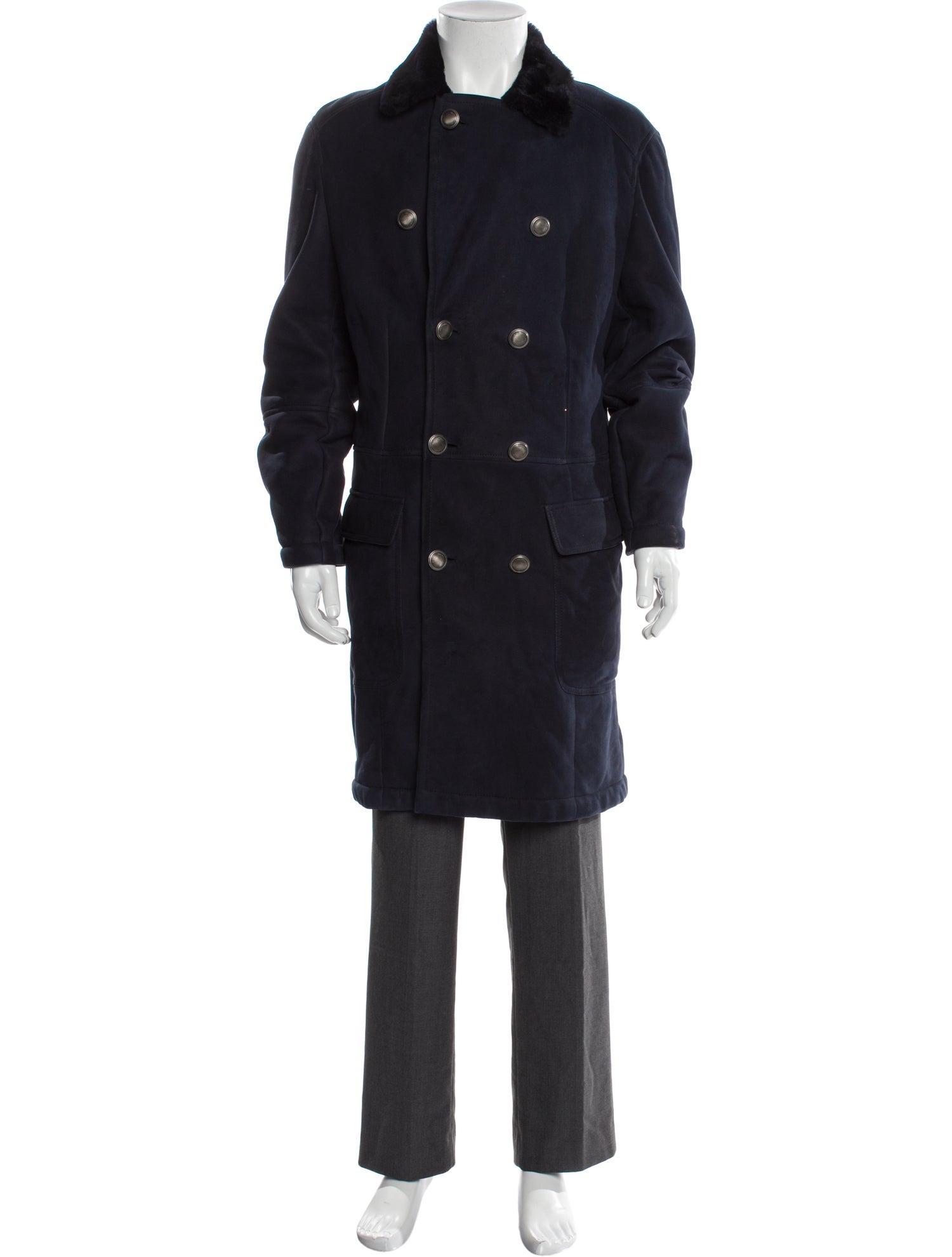 Brunello Cucinelli Shearling Trench Coat