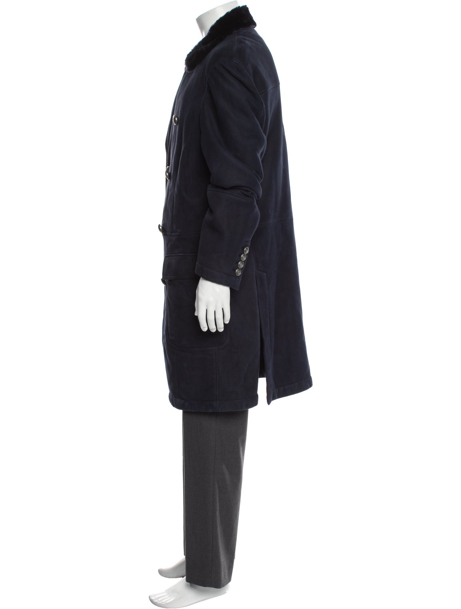 Brunello Cucinelli Shearling Trench Coat