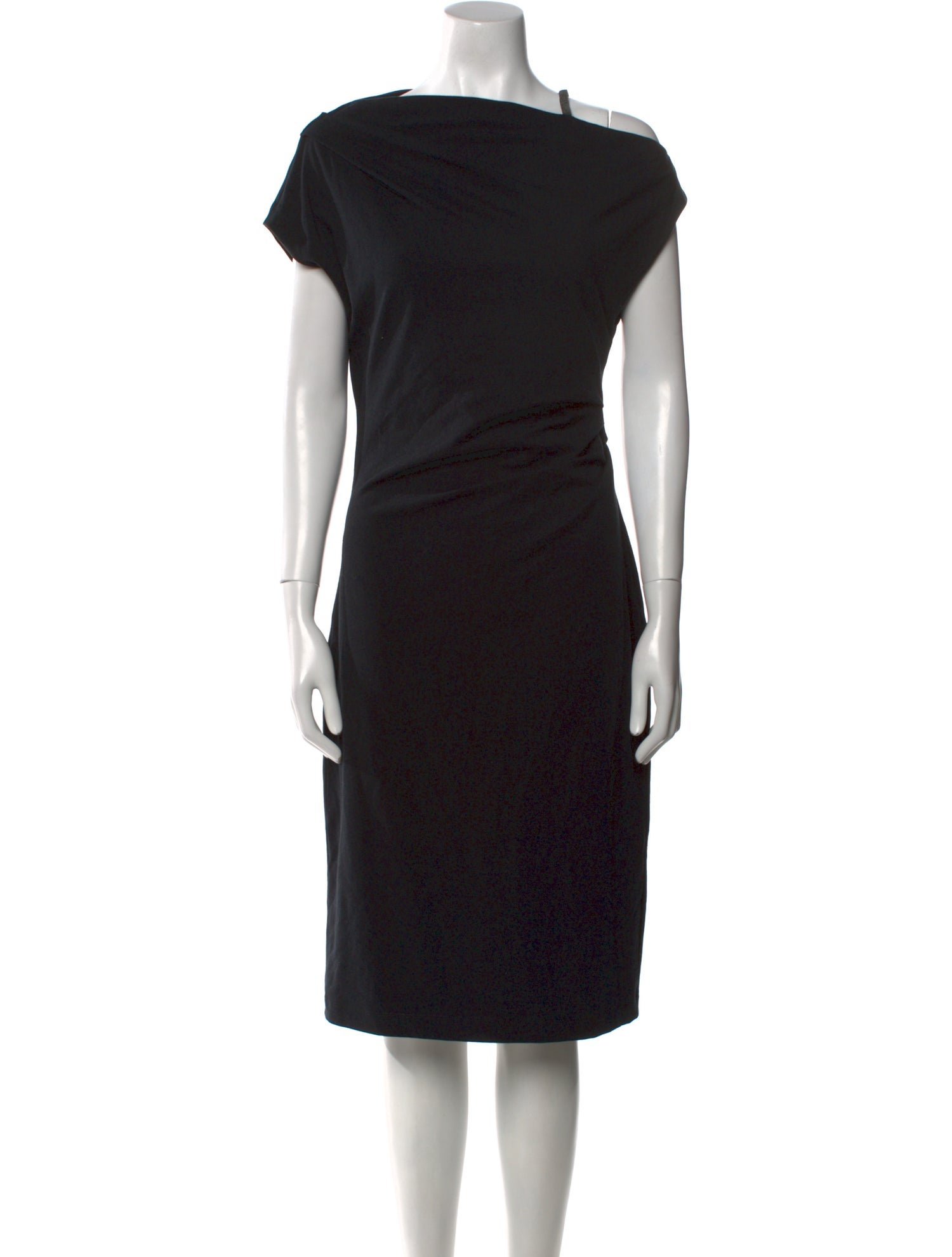 Brunello Cucinelli Bateau Neckline Midi Length Dress