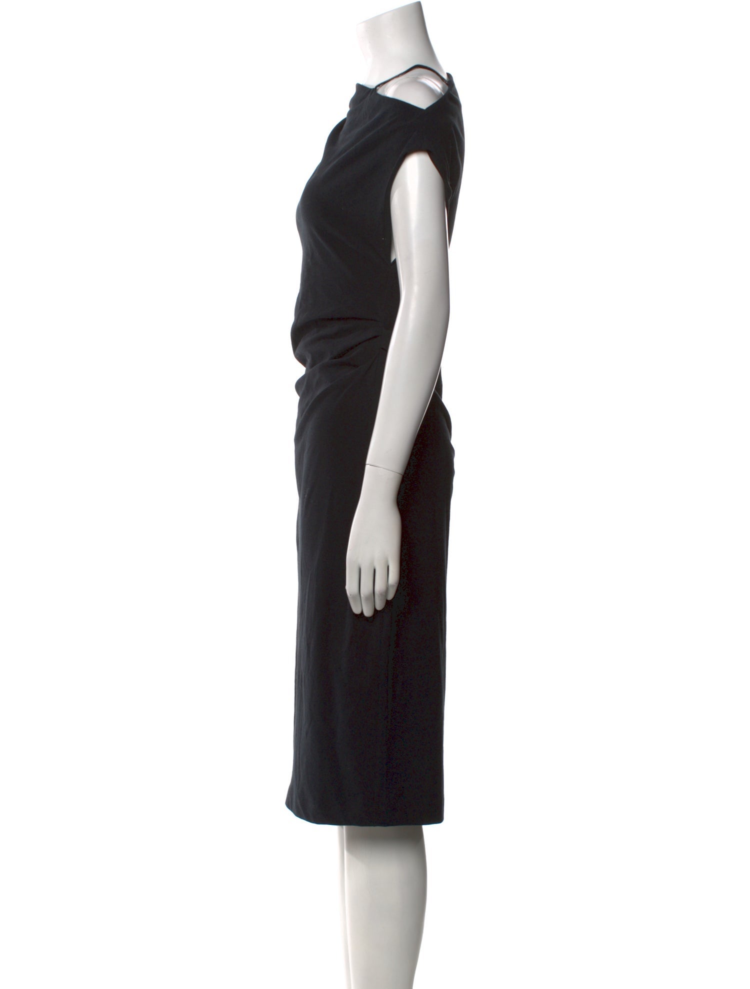 Brunello Cucinelli Bateau Neckline Midi Length Dress