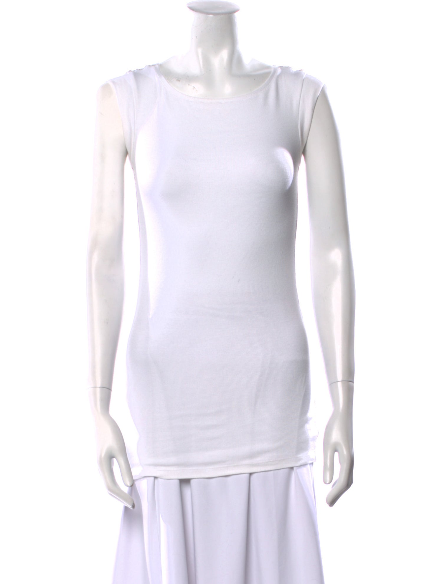 Brunello Cucinelli Scoop Neck Sleeveless Top