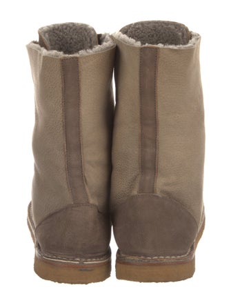 Brunello Cucinelli Suede Combat Boots