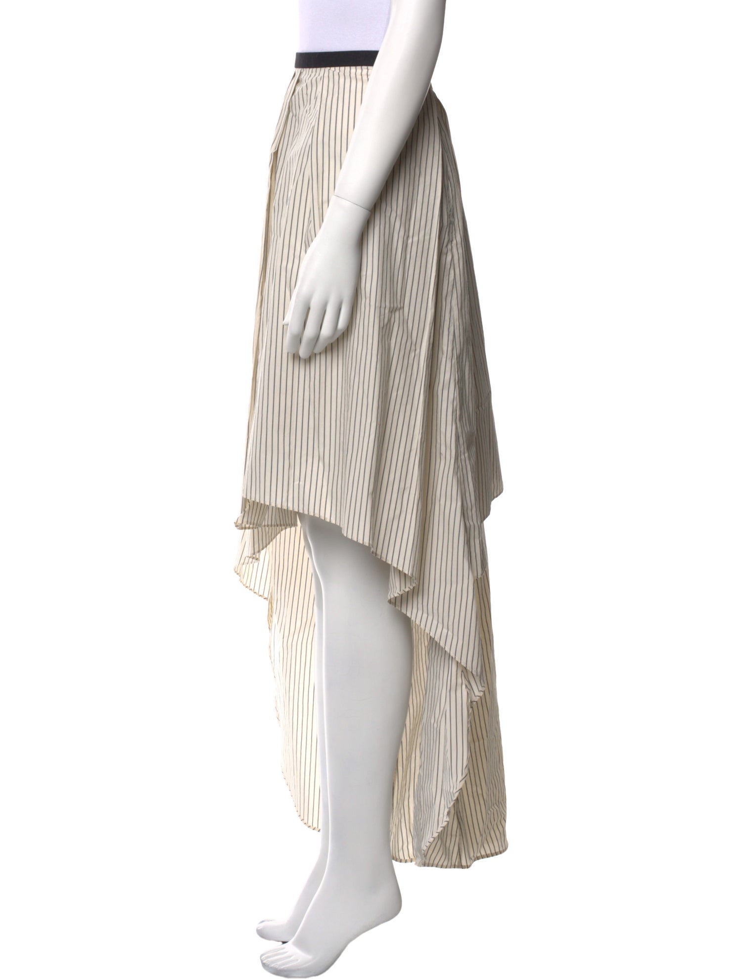 Brunello Cucinelli Striped Long Skirt