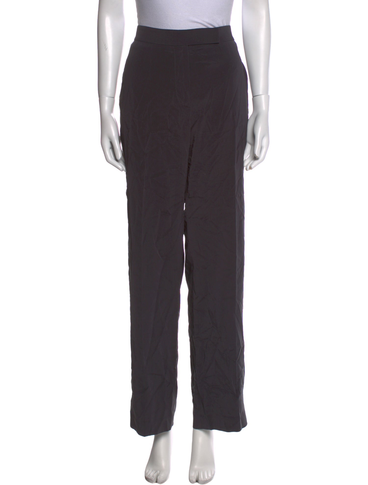 Brunello Cucinelli Silk Straight Leg Pants